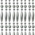 Vliegengordijn kralen recht zilver metallic 90x210cm